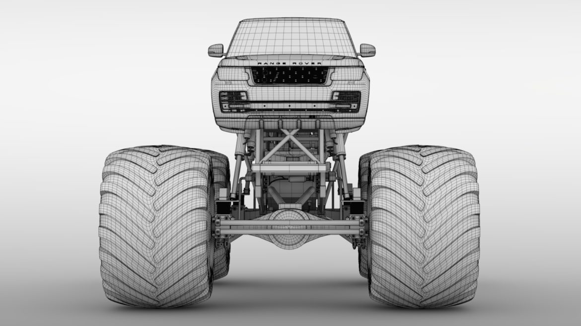 monster truck range rover svautobiography dynamic 3d model 3ds max fbx c4d lwo ma mb hrc xsi obj 312155