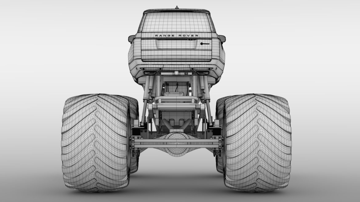 monster truck range rover svautobiography dynamic 3d model 3ds max fbx c4d lwo ma mb hrc xsi obj 312157