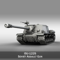 isu-122s – soviet assault gun 3d model 3ds fbx c4d lwo 313461