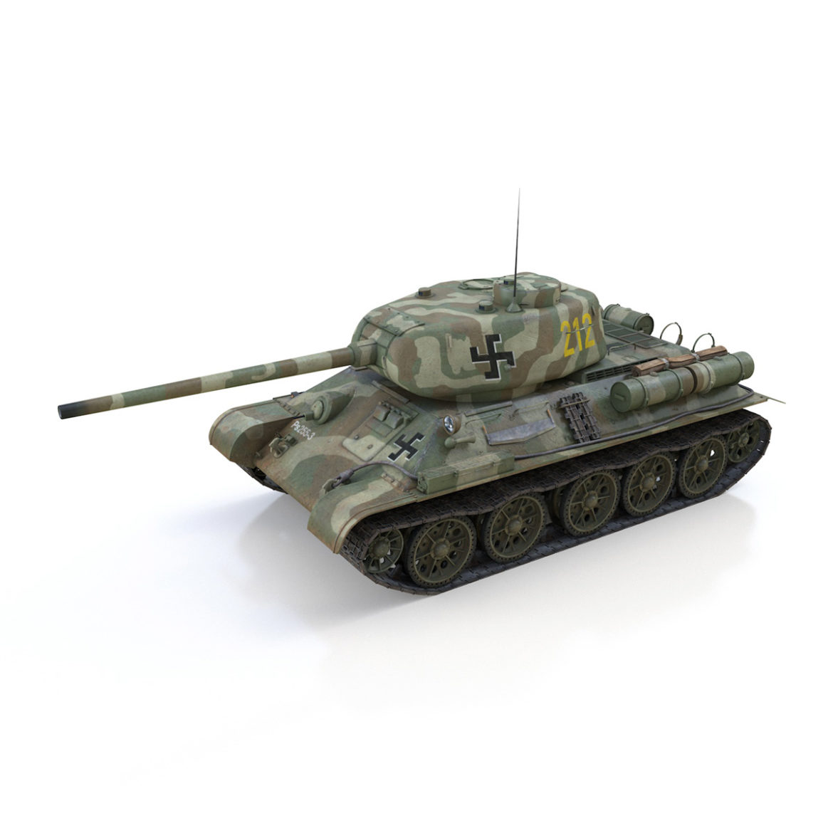 t-34-85 – 212 – finish army 3d model 3ds fbx c4d lwo obj 314637