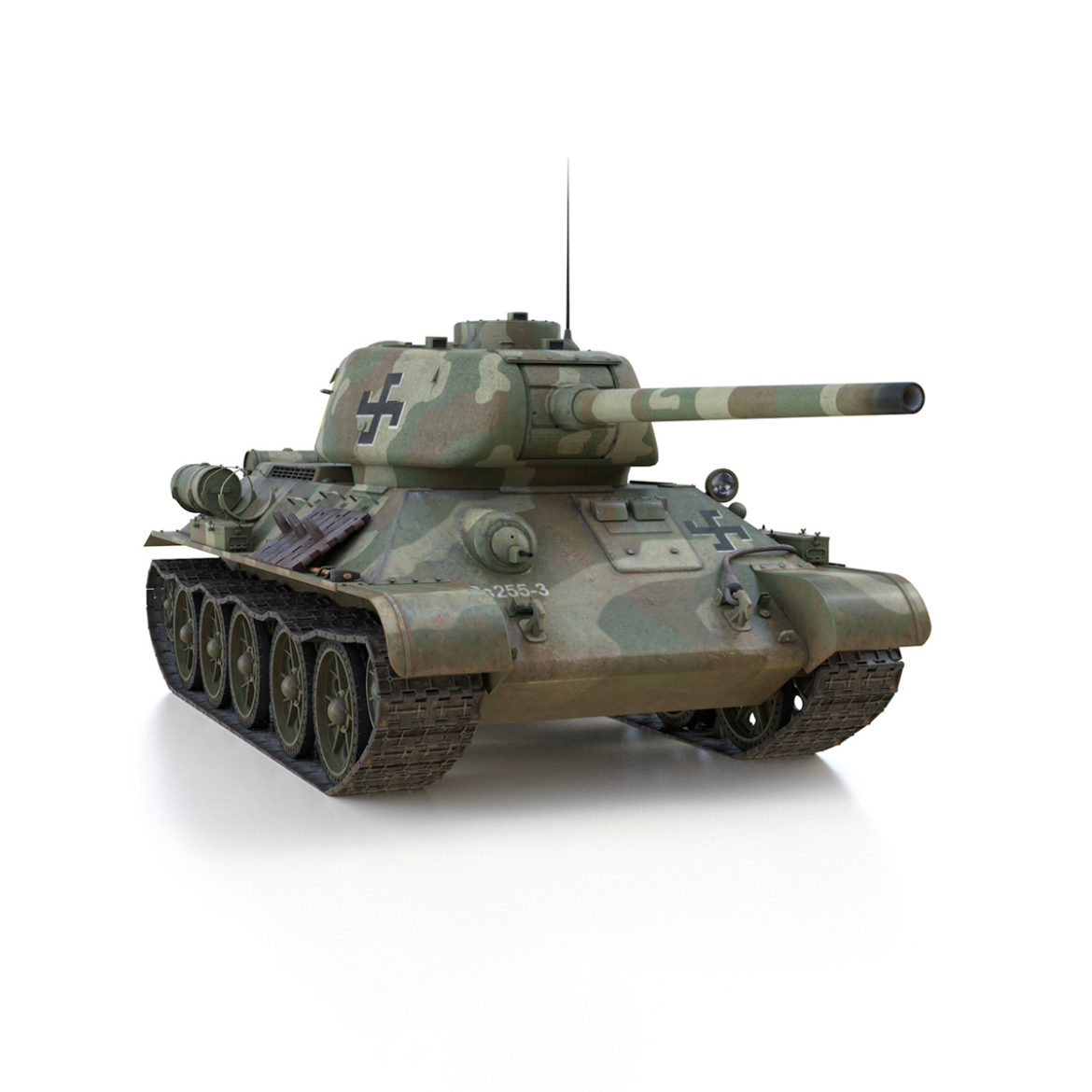 t-34-85 – 212 – finish army 3d model 3ds fbx c4d lwo obj 314643