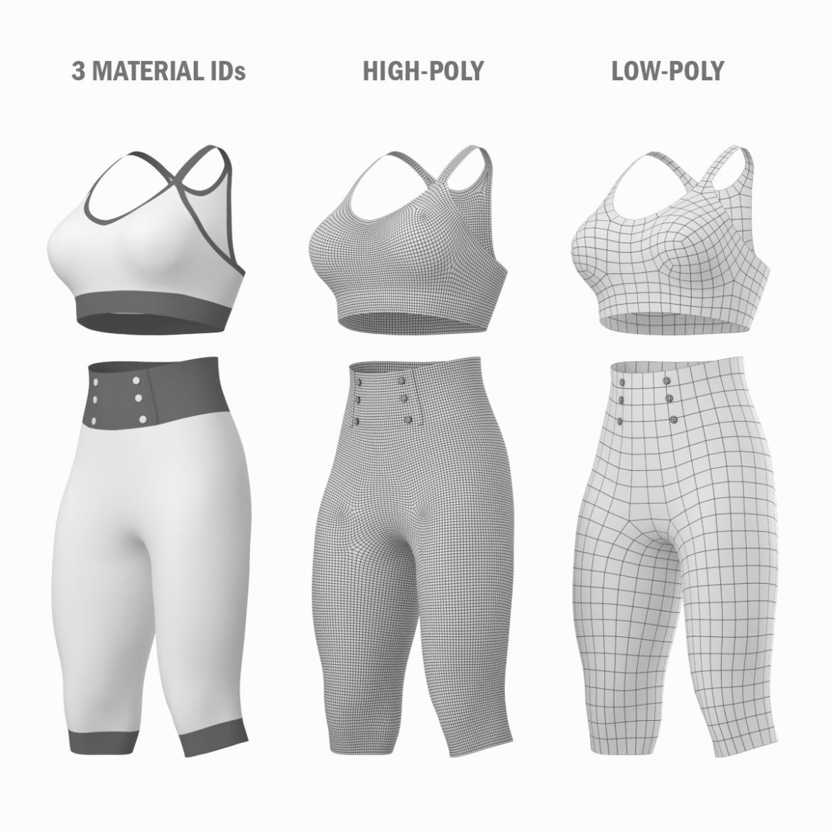 woman sportswear 04 base mesh design kit 3d model max fbx blend c4d dae ma mb  obj ztl 320361