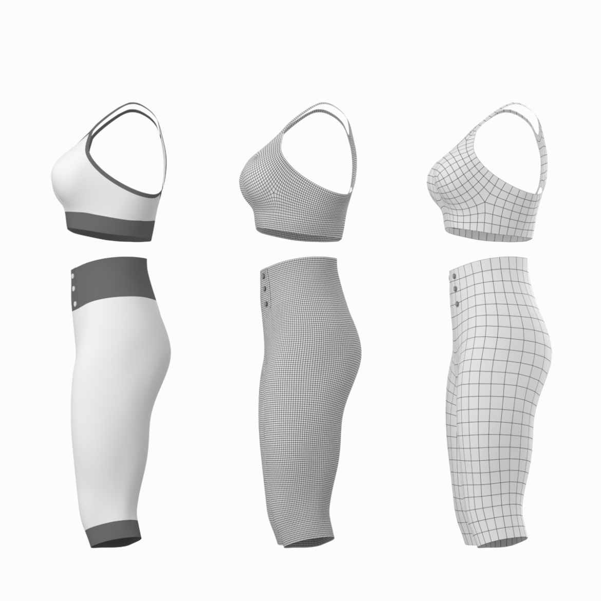 woman sportswear 04 base mesh design kit 3d model max fbx blend c4d dae ma mb  obj ztl 320362