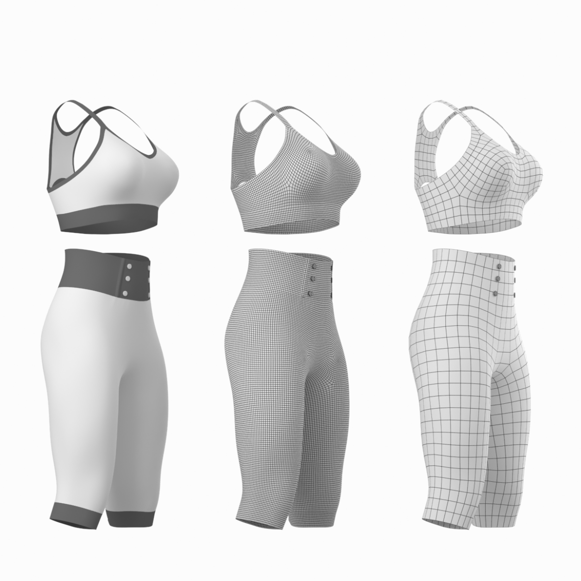 woman sportswear 04 base mesh design kit 3d model max fbx blend c4d dae ma mb  obj ztl 320366