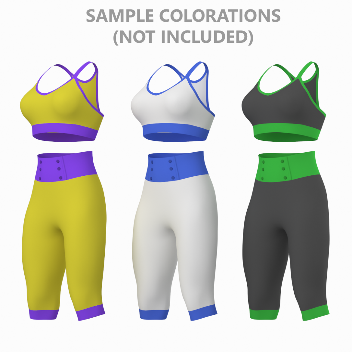woman sportswear 04 base mesh design kit 3d model max fbx blend c4d dae ma mb  obj ztl 320368