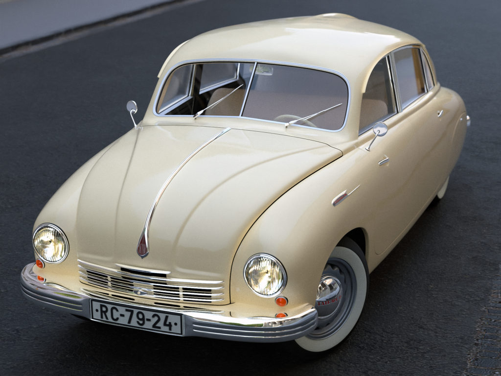 Tatra T600 Tatraplan 1948 3D Model - FlatPyramid