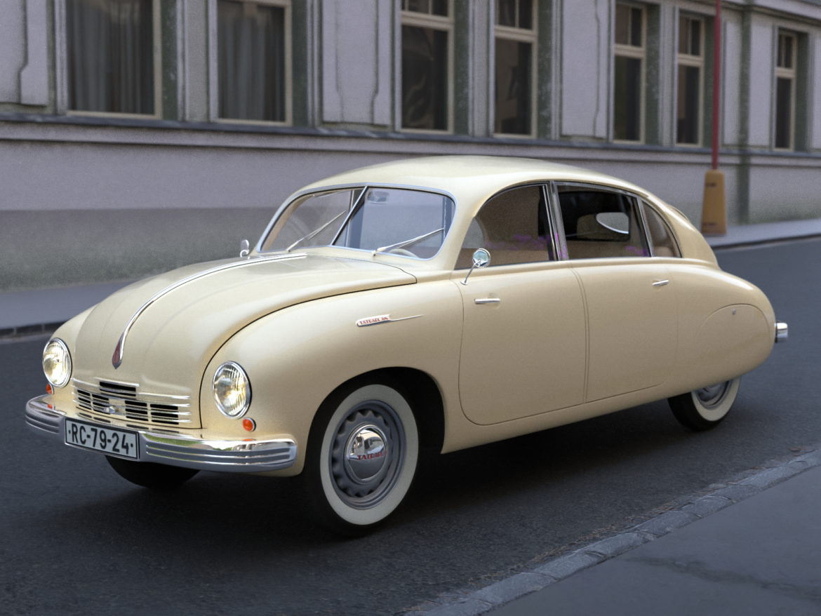 Tatra T600 Tatraplan 1948 3D Model - FlatPyramid