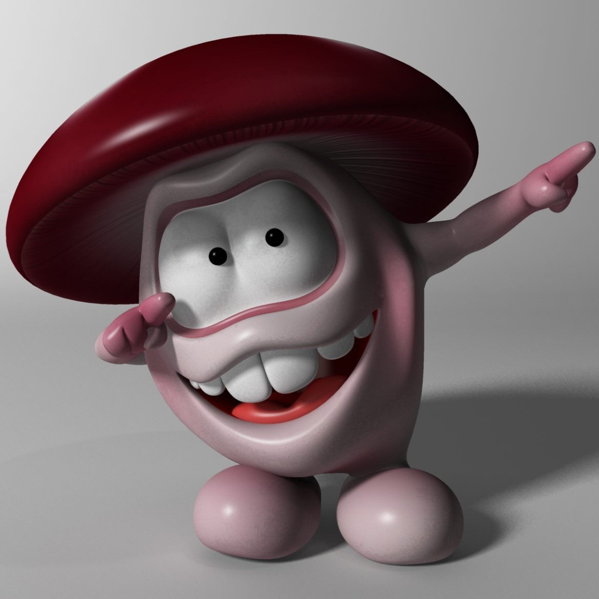 cartoon mushroom character rigged and animated 3d model 3ds max fbx  obj 320508