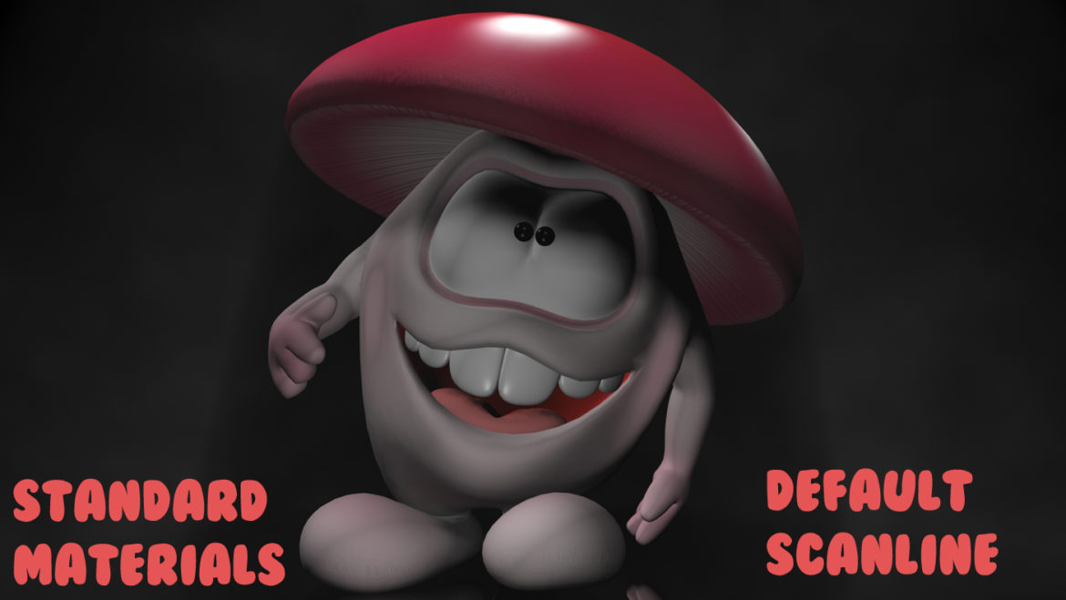 cartoon mushroom character rigged and animated 3d model 3ds max fbx  obj 320518