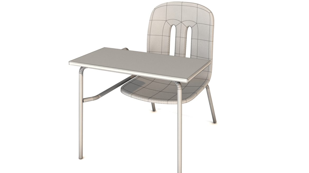 school chair 3d model 3ds max fbx obj 321157