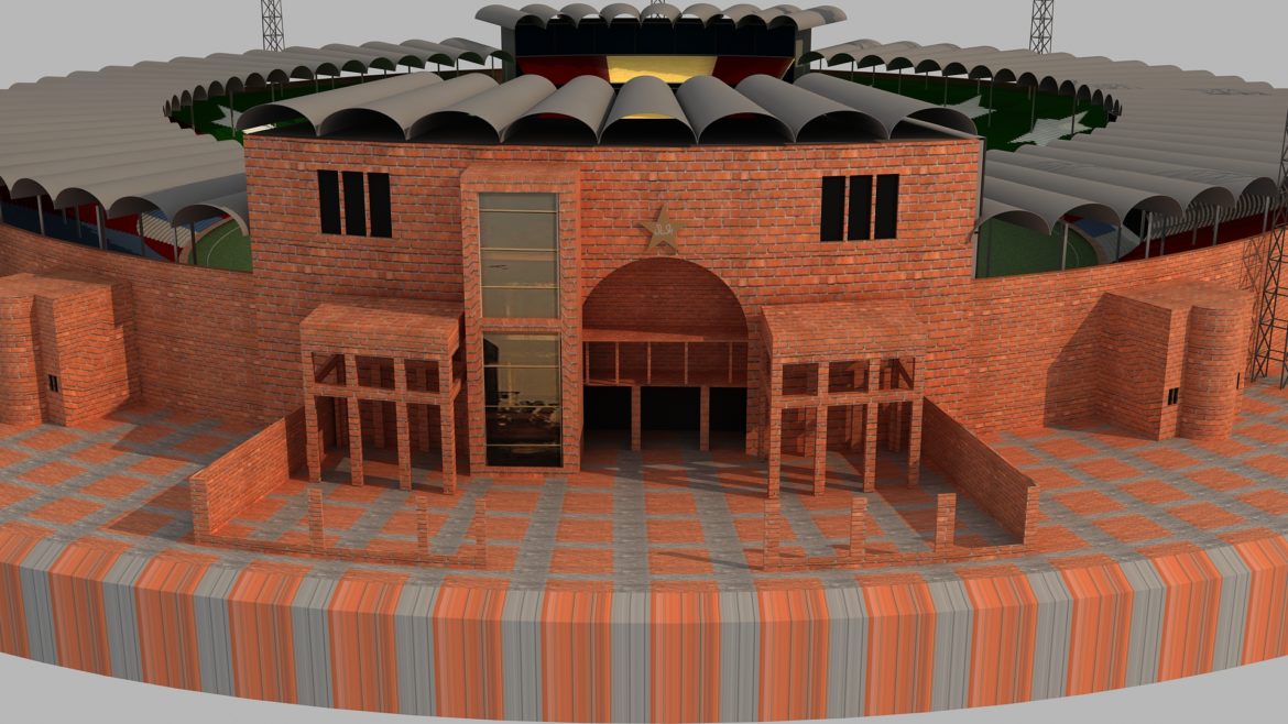qaddafi cricket stadium 3d model 3ds max fbx obj 321231