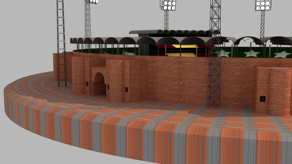 qaddafi cricket stadium 3d model 3ds max fbx obj 321232