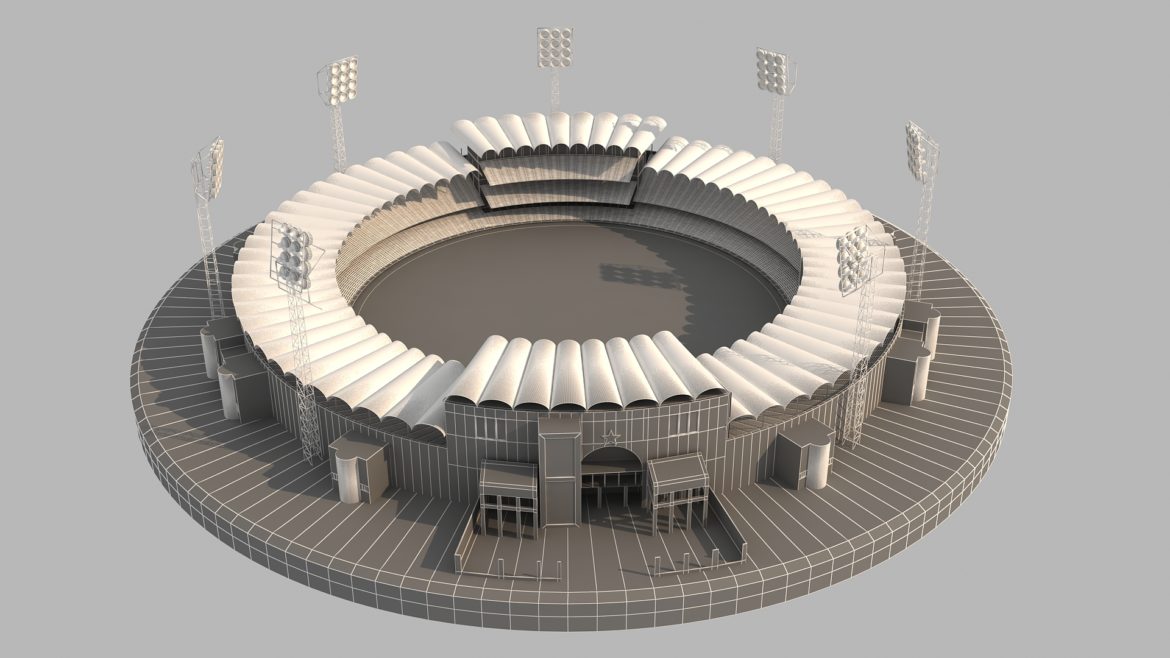 qaddafi cricket stadium 3d model 3ds max fbx obj 321238