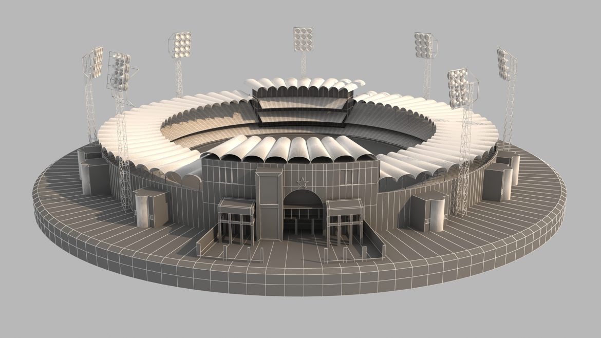 qaddafi cricket stadium 3d model 3ds max fbx obj 321239