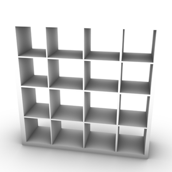 dark wood bookcase storage 3d model 3ds fbx ma mb obj 155571
