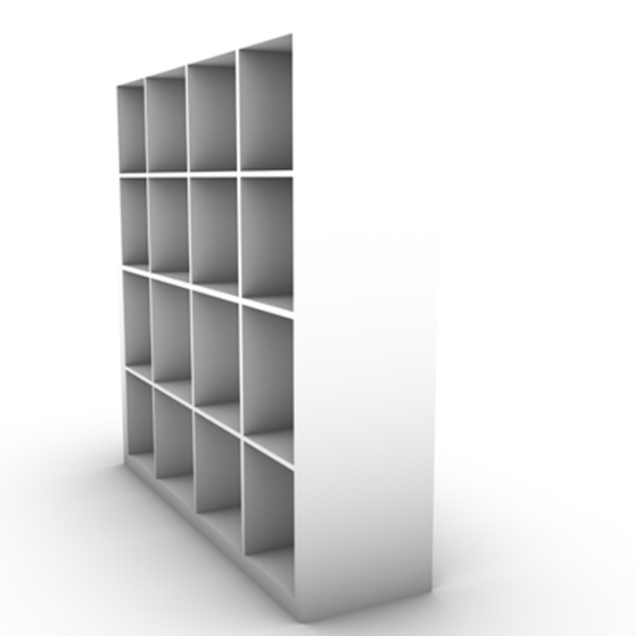 dark wood bookcase storage 3d model 3ds fbx ma mb obj 155574