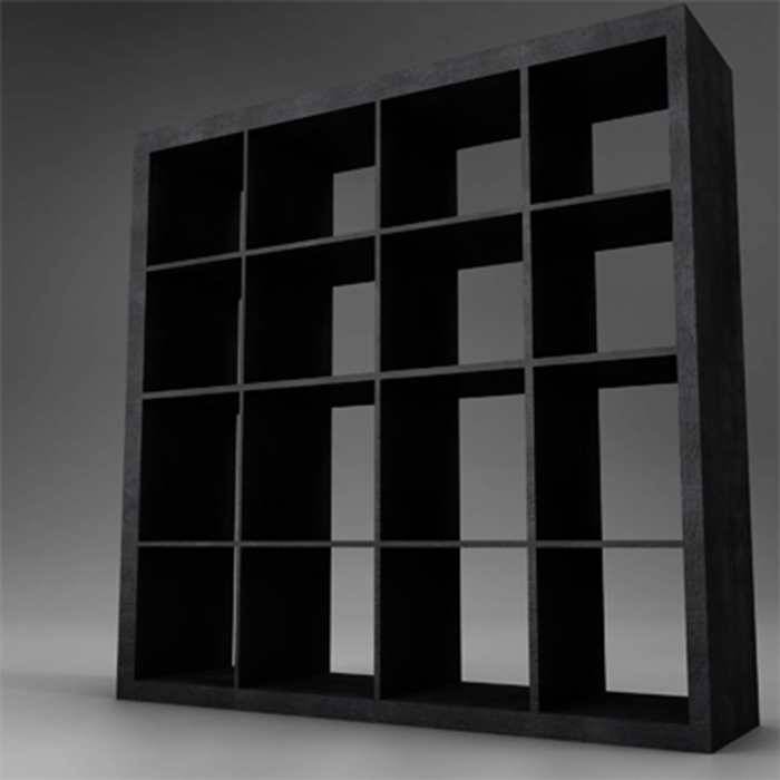dark wood bookcase storage 3d model 3ds fbx ma mb obj 155577