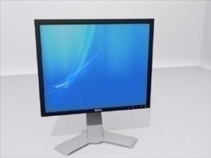 Dell Computer Monitor 3d Model Flatpyramid