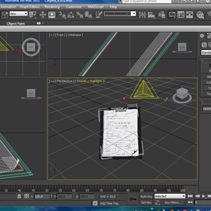 folder note 3d model 3ds max fbx ma mb obj 155932