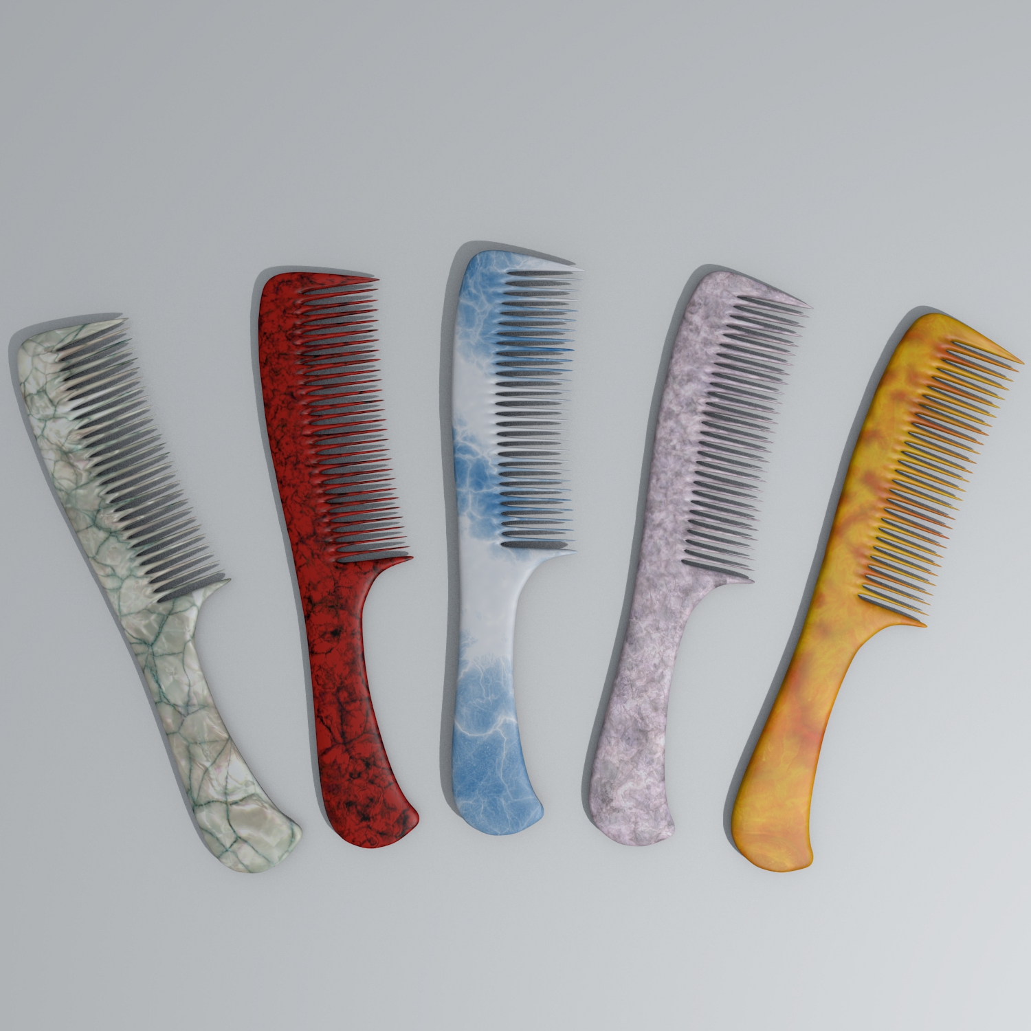 Hair Comb 3D Model Buy Hair Comb 3D Model FlatPyramid