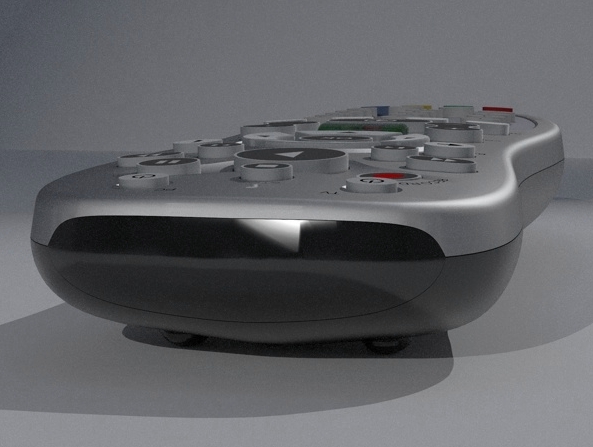 media center remote control 3d model 3ds fbx skp obj 113481