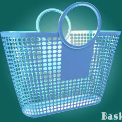 plastic basket 3d model 3ds max dxf obj 116753