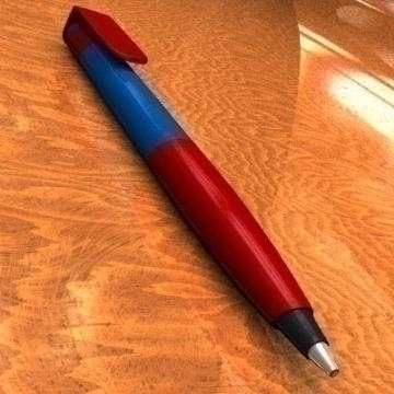 red pen 3d model 3ds lwo 78169