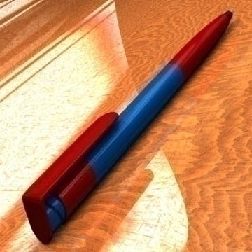 red pen 3d model 3ds lwo 78171