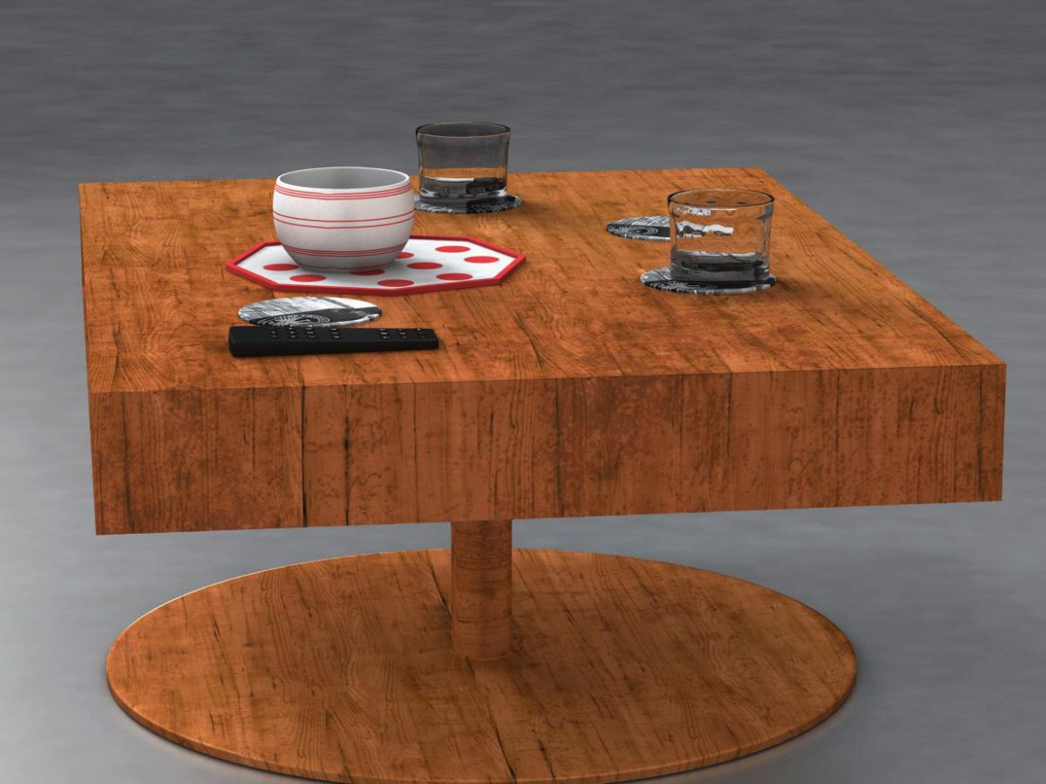 room table 3d model 3ds max fbx c4d ma mb obj 162726