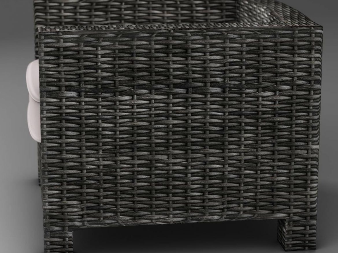 wicker couch 3d model 3ds max fbx c4d ma mb obj 162335