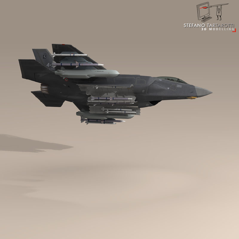 f 35 a italian air force 3d model 3ds dxf fbx c4d obj 147318