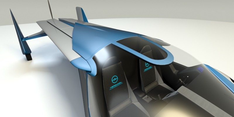 Aeromobil 3 0 3d Model Flatpyramid