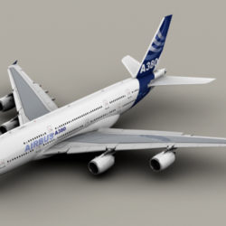 airbus a380 new house colors 3d model 3ds max lwo obj 113911
