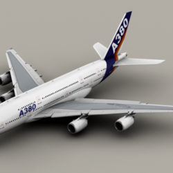 airbus a380 old house colors 3d model 3ds max obj 113925