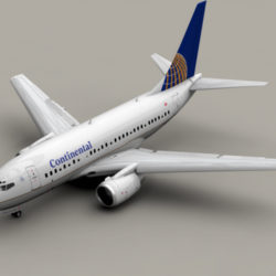 boeing 737-600 continental airlines 3d model 3ds  lwo obj 113985
