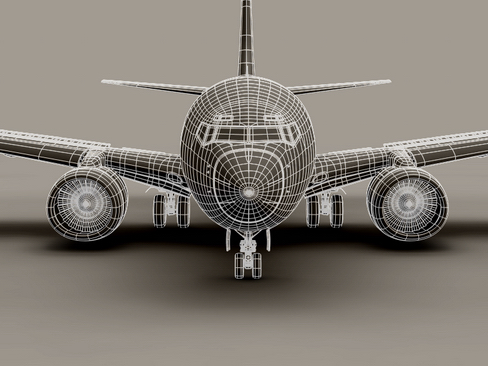 boeing 737-600 continental airlines 3d model 3ds  lwo obj 113996
