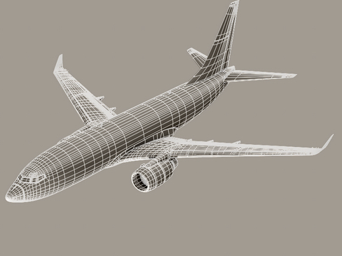 Boeing 737 700 Continental Airlines 3d Model Flatpyramid