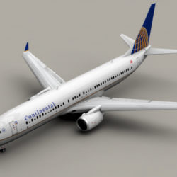 boeing 737-900 continental airlines 3d model 3ds max lwo obj 114049