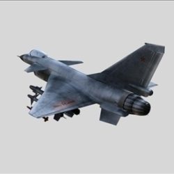 chinese military aircraft j10 3d model 3ds max ma mb obj 84680