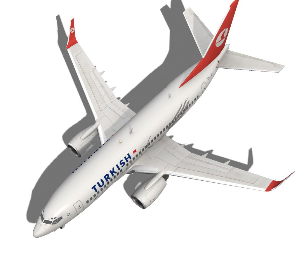turkish airlines boeing 737-700w 3d model max fbx c4d ma mb obj 120281