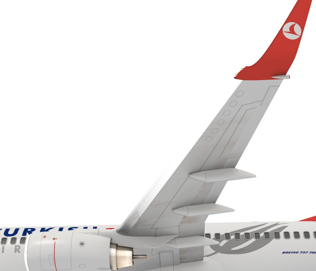 turkish airlines boeing 737-700w 3d model max fbx c4d ma mb obj 120286