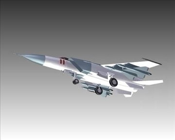 mig 25e foxbat soviet interceptor aircraft 3d model 3ds max x lwo ma mb obj 101441