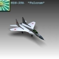 mig 29a fulcrum soviet interceptor aircraft 3d model 3ds max x lwo ma mb obj 111245