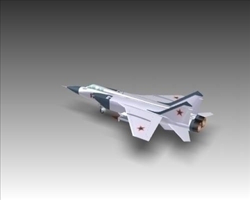 mig 31a foxhound soviet interceptor aircraft 3d model 3ds max x lwo ma mb obj 101337