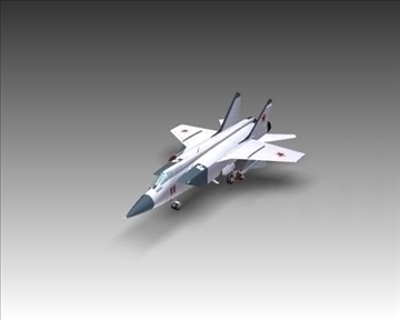 mig 31a foxhound soviet interceptor aircraft 3d model 3ds max x lwo ma mb obj 101338