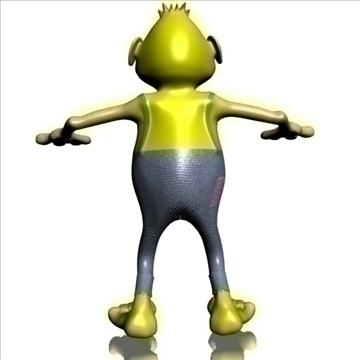 farmer cartoon rigged 3d model 3ds max fbx lwo obj 108161