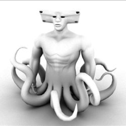 monster octopus 3d model ma mb 94098
