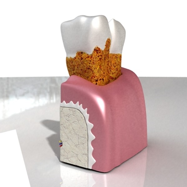 tooth dental plaque high detail 3d model 3ds max fbx obj 130060