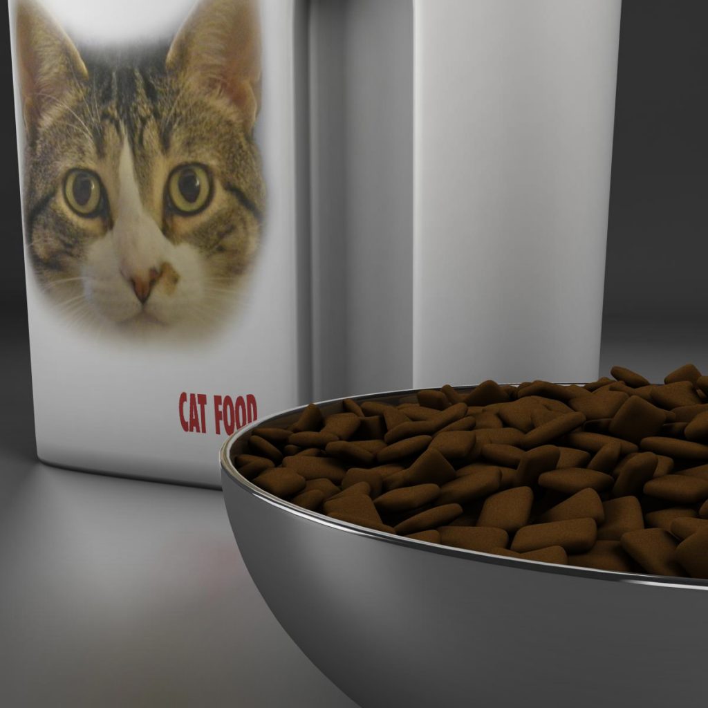 Cat food 3D Model FlatPyramid
