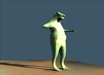 cartoon frog character 3d model cob 91625